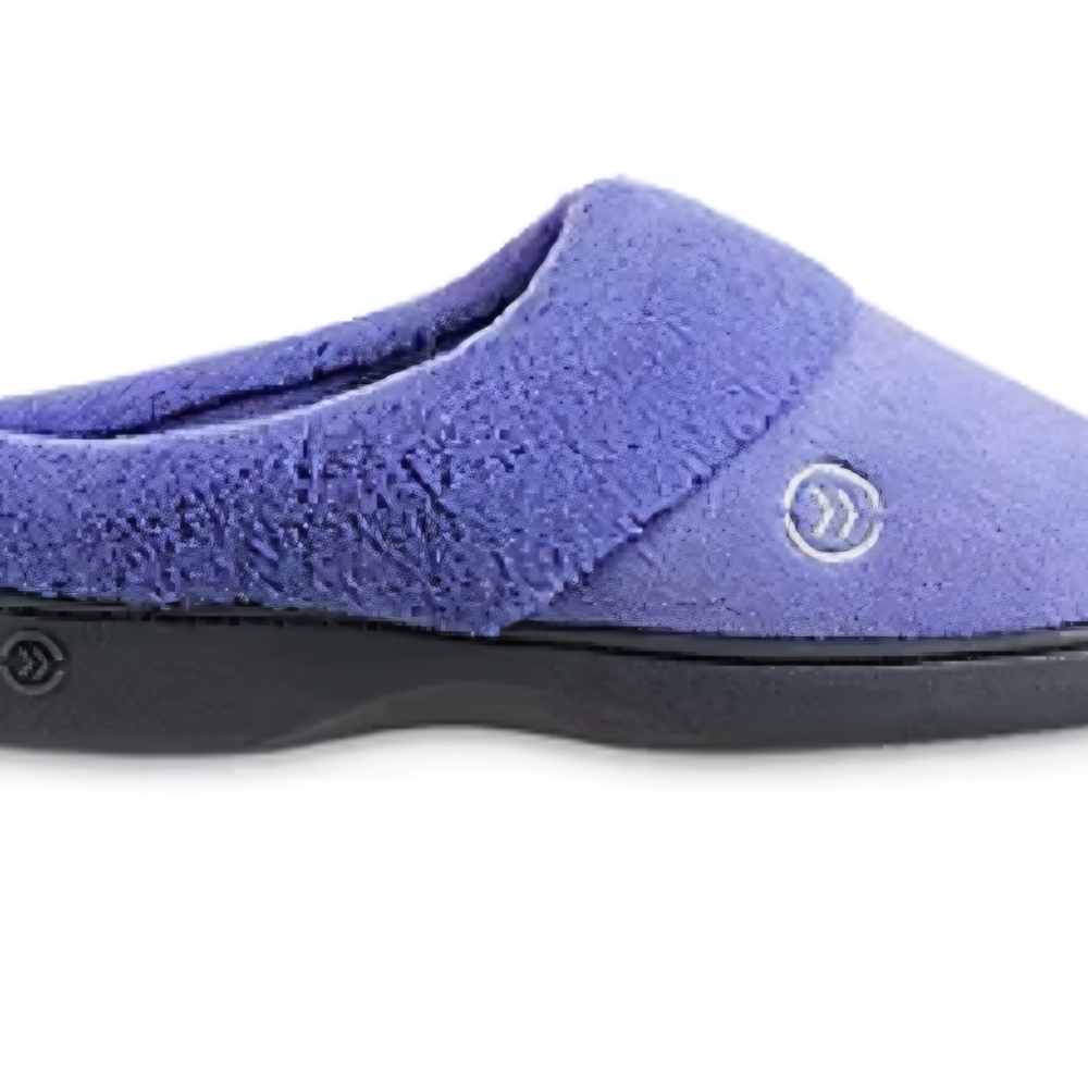 Isotoner® Mixed Microterry Hoodback Clog Slippers - Picture 2 of 6
